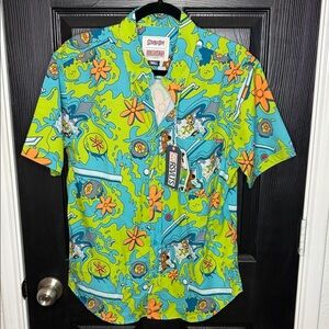 RSVLTS Men's Scooby Doo Mystery Machine pattern men’s shirt